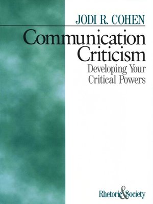 cover image of Communication Criticism